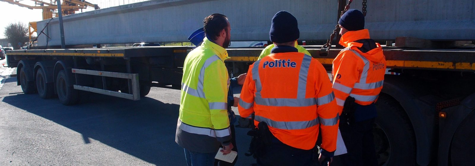 Politiecontrole op ladingzekering