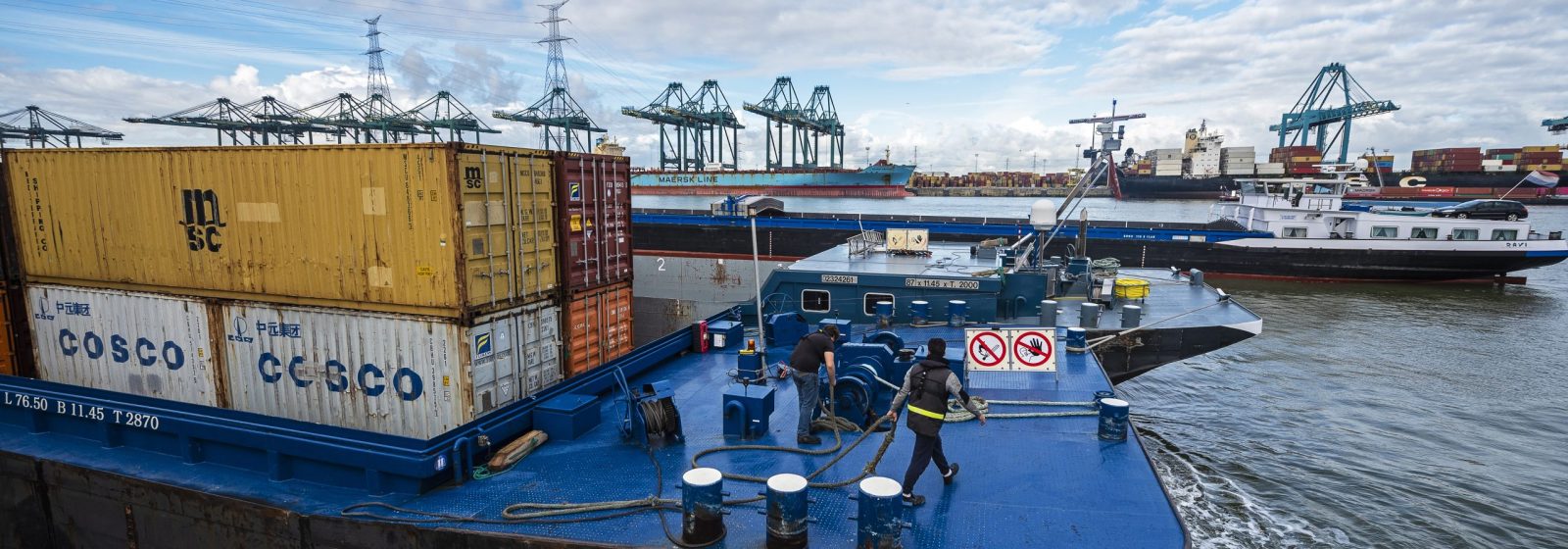 Binnenvaart bij Antwerp Gateway