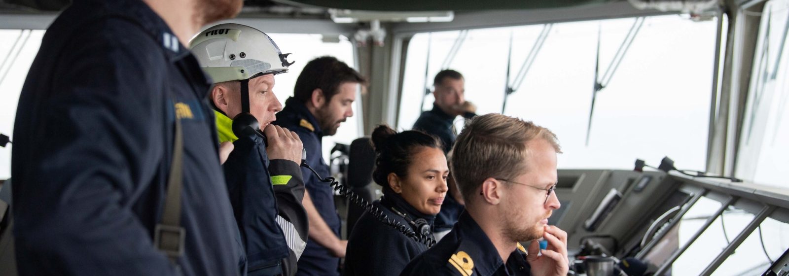 Aan boord van de 'Tromp' een van de luchtverdedigings- en commandofregatten van de Nederlandse marine.