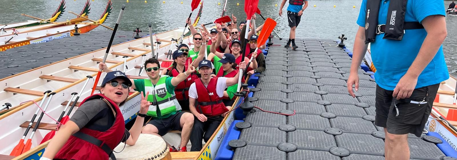 YoungShip Belgium tijdens het Drakenbootfestival in Antwerpen