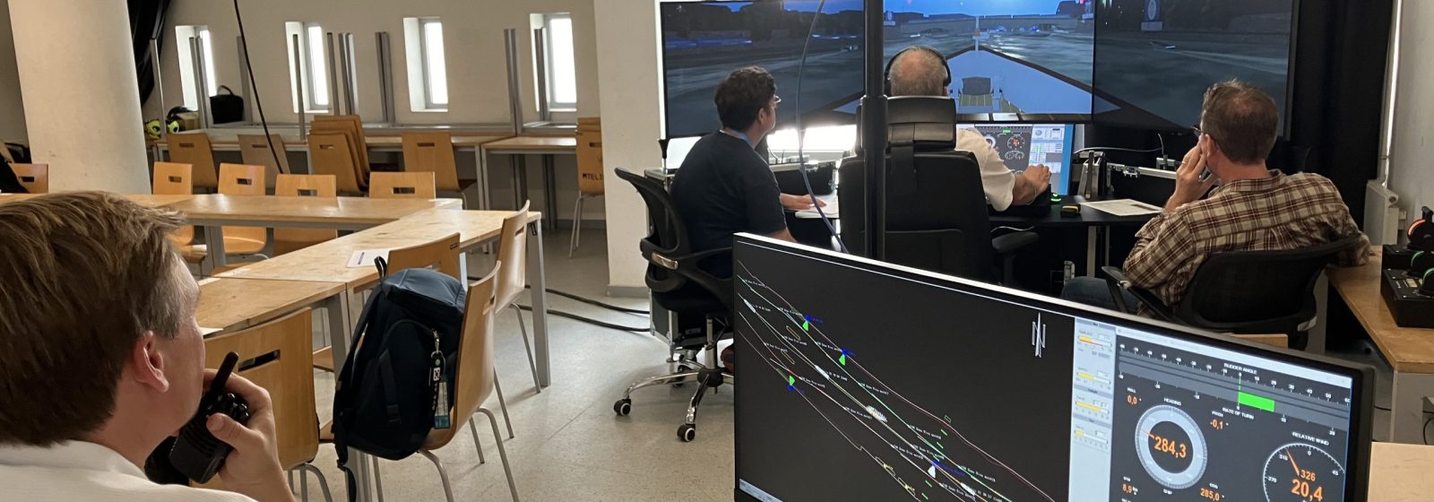 De mobiele simulator van het Waterbouwkundig Laboratorium in Parijs